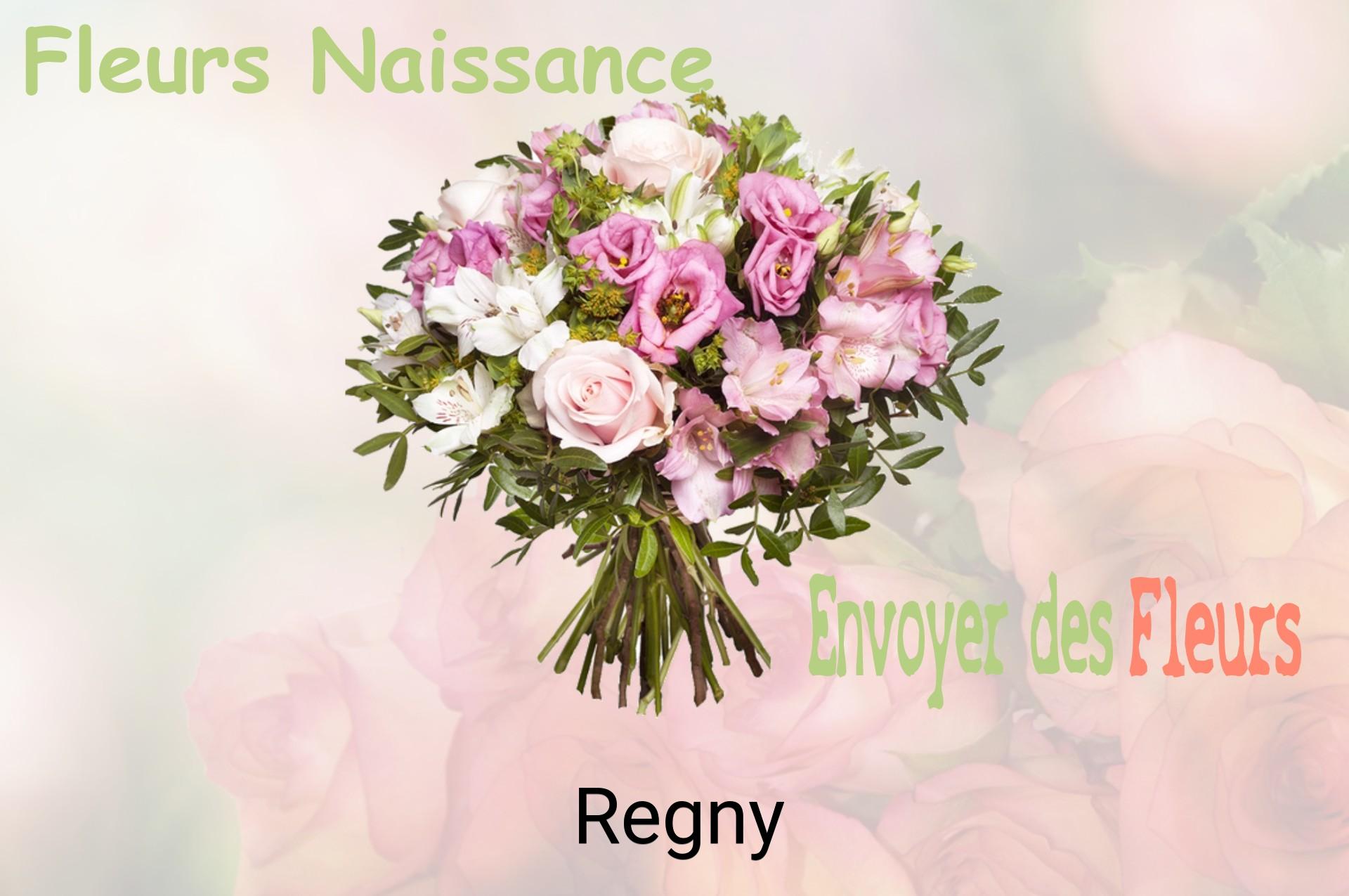 Bouquet de fleurs de naissance livré à Regny